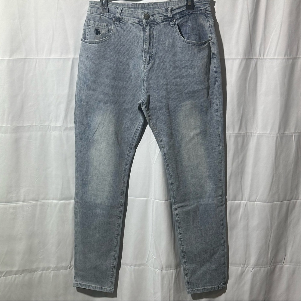 YoungLA Men's Stretch Denim Relaxed Jeans